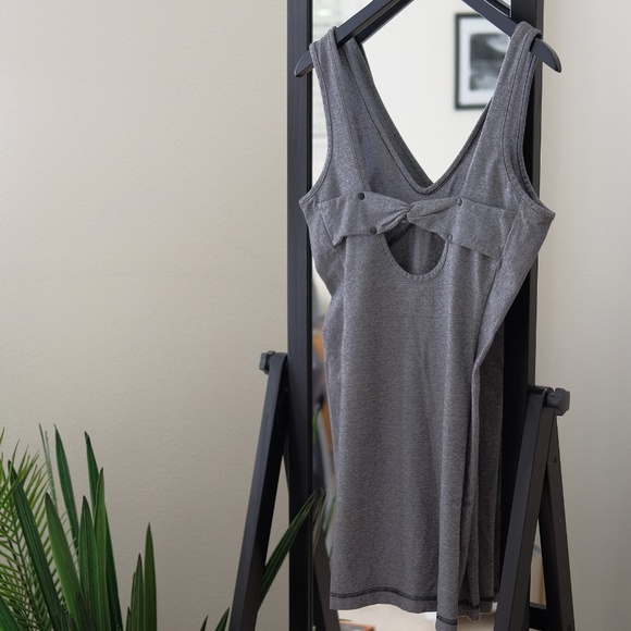 Bodycon Gray Mini Dress - Picture 2 of 3